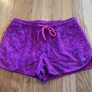 Vineyard Vines Performance Shorts Size XXS Pull on Pink purple Palm Print
